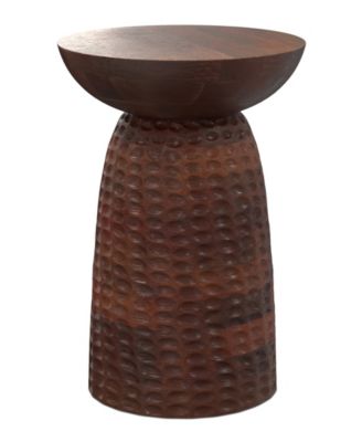 Boyd 16" Mango Wood Solid Tall Accent Table