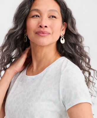 Women's Printed Short-Sleeve Crewneck T-Shirt