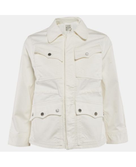 Женские куртки Pre-Owned Zadig & Voltaire Women's Pre-Owned Zadig and Voltaire White Cotton Drill Button Front Kimi Jacket