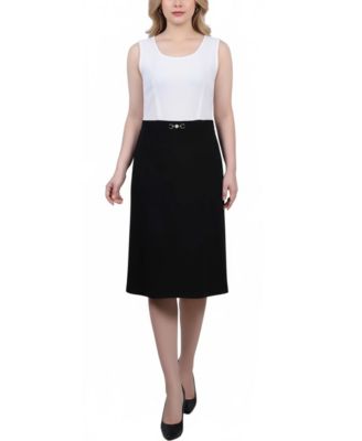 Petite 3/4 Sleeve 2 Piece Dress Set