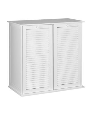 Tilt-out Cabinet Laundry Sorter with Shutter Front