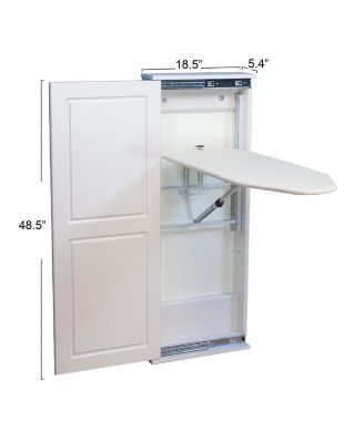 Iron  n Fold Wall Ironing Board Cabinet, White
