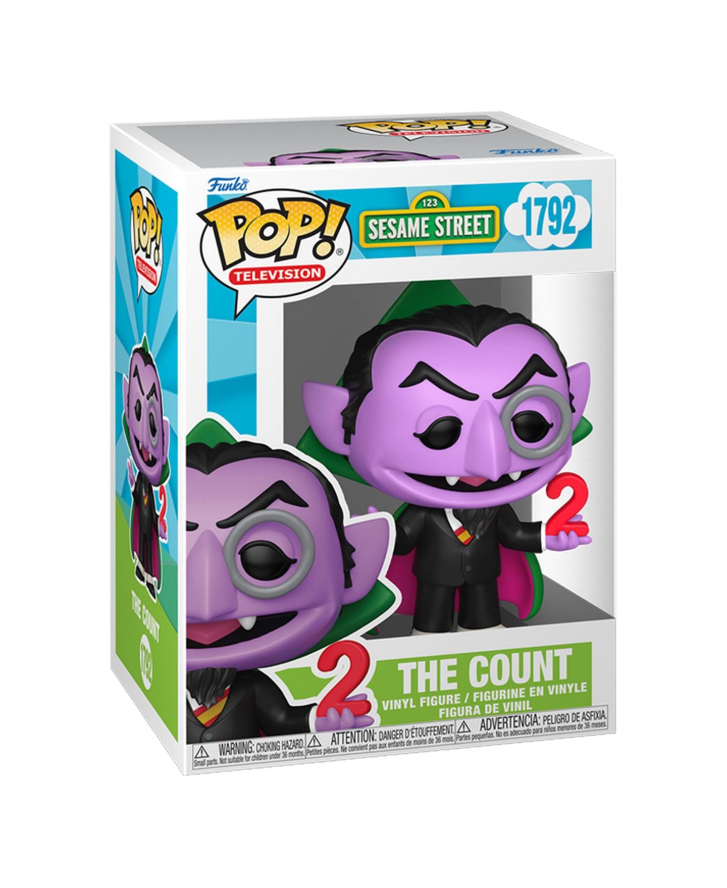 Детская фигурка Funko Pop! The Count Sesame Street 3.75" Vinyl Figure, Ages 3+ — фото 2