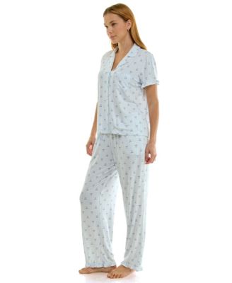 Women's Mommy and Me Notch Collar Top & Pants, 2-Piece Set