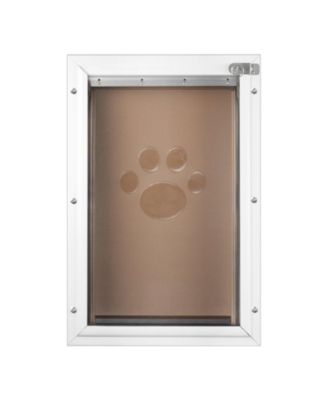 XL Pet Door with Aluminum Frame and Lock, 16.65" x 27.44", Weatherproof Flap Design
