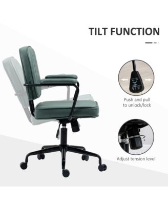 Home Office Chair with Adjustable Height Tilt Function
