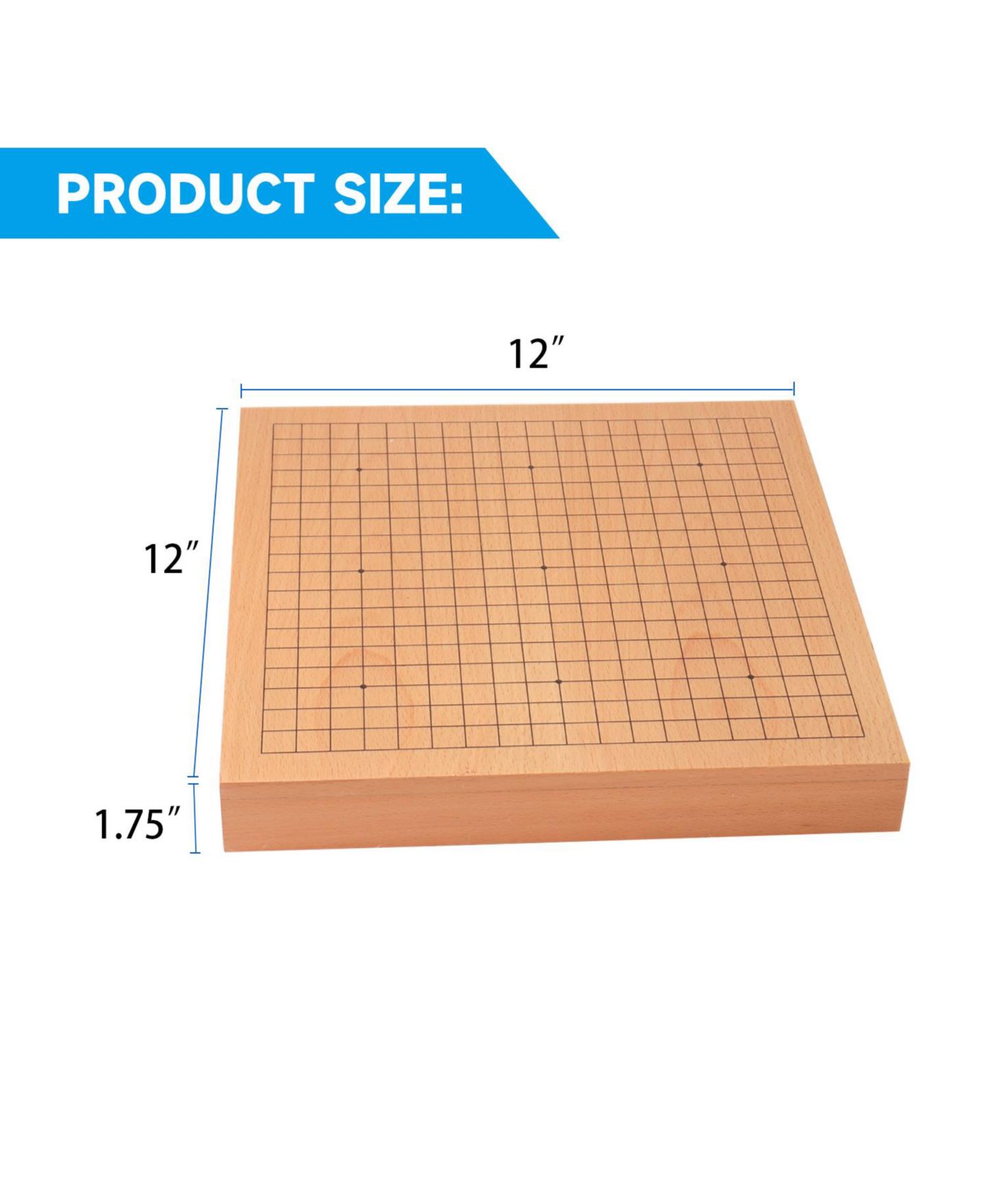 Детские игрушки GSE Games & Sports Expert Wooden 12-Inch Go Board Set, от 3 лет — фото 5