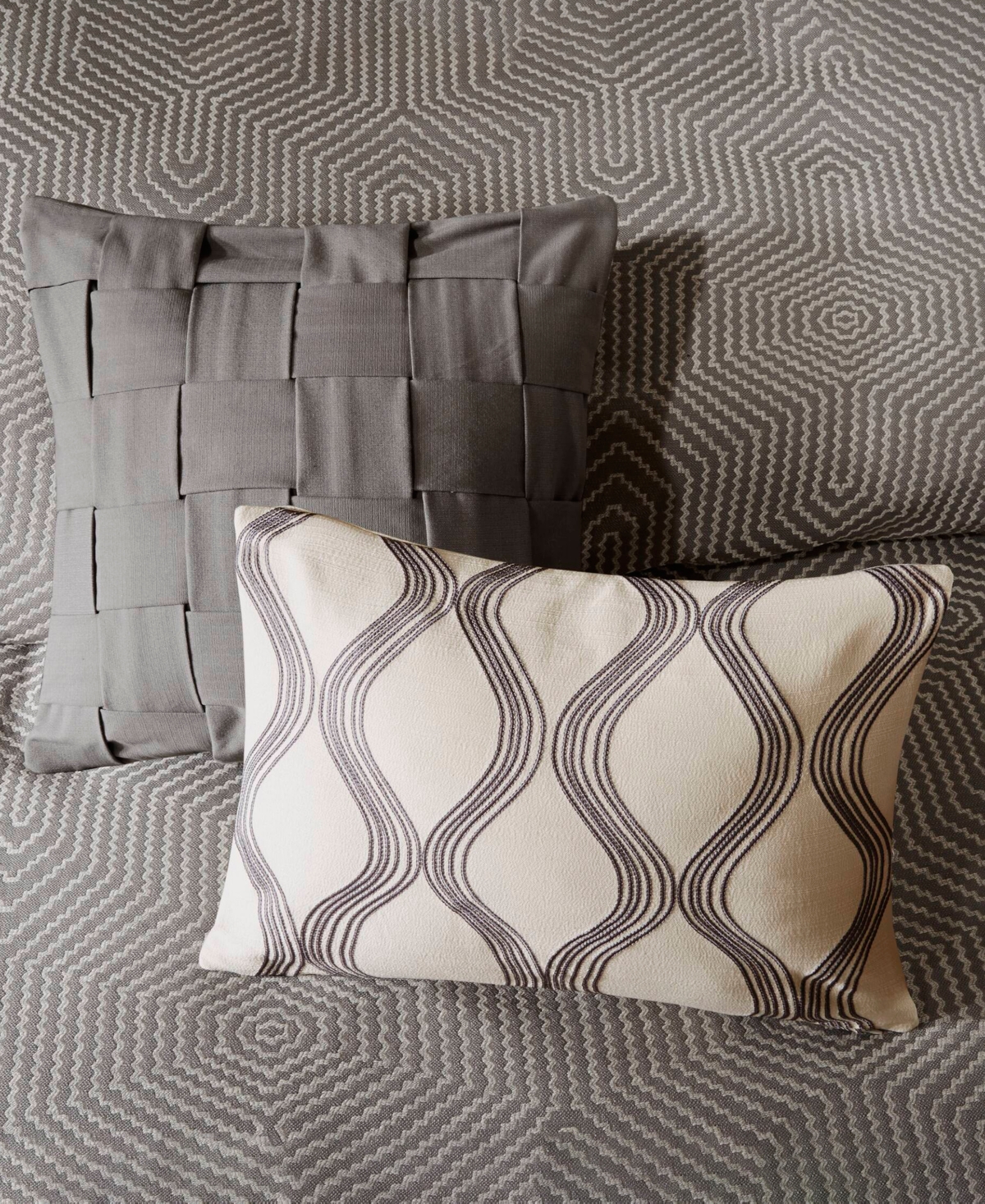 Madison Park Signature Shades of Grey 9-Pc.Comforter Set, King