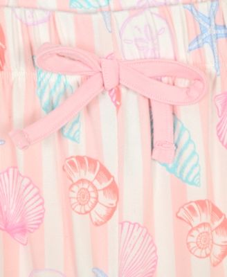 Girls' 7-16 Mermaid Top, Shorts & Scrunchie, 3-Piece Pajama Set