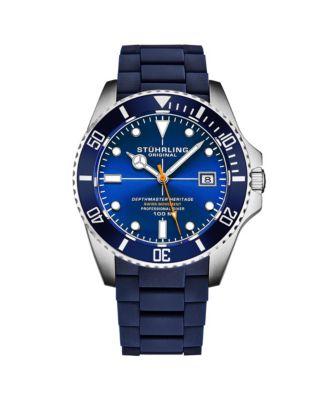 Depthmaster Heritage 4087 Men’s Swiss Quartz Diver Watch, 44mm Black Dial with Red Accents