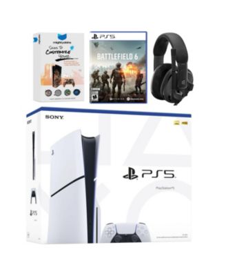 PlayStation 5 Slim Disc Bundle with Battlefield 6, EPOS Headset and MightySkins Code