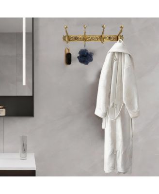 Vintage Aluminum Coat Rack with Rust-Resistant Hooks for Heavy Loads