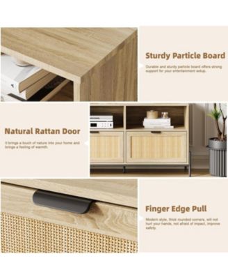 TV Stand for 75 inch TV, Entertainment Center with Storage, 65 Inch TV Console Table with 3 Drawers