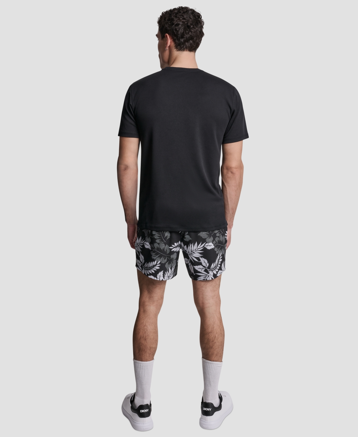 Dkny Men's Short-Sleeve Rash Guard Swim T-Shirt
