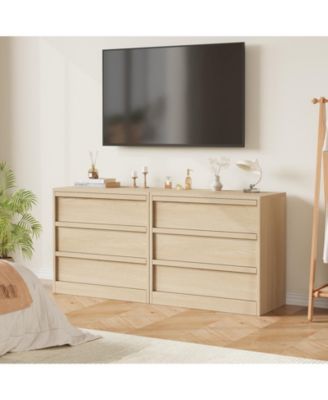 3 Drawer Dresser for Bedroom Nightstand 3 Chest of Drawers with Large Storage