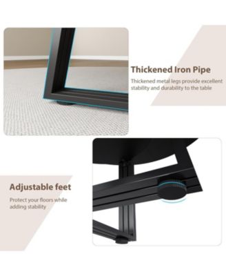 Kitchen Table 47.2 inch Round Dining Table for Dining Room, Home Office, Living Room