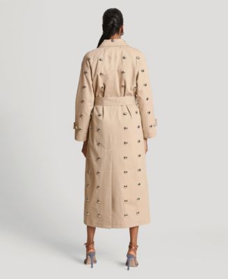 Women's Studded Belted Trench