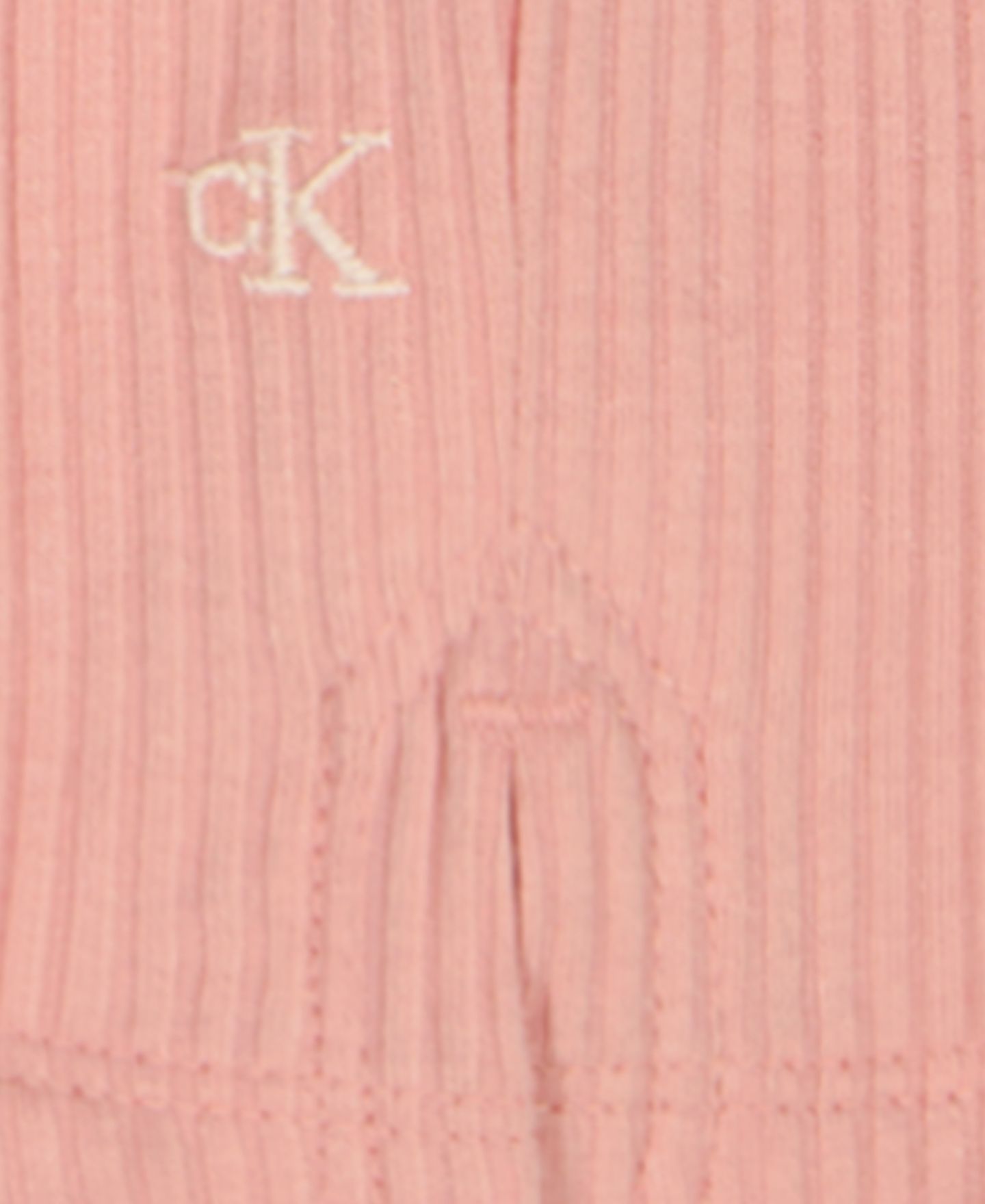 Детский комплект Calvin Klein для девочки: туника и леггинсы-капри, цвет: Розовый / Бежевый — фото 10