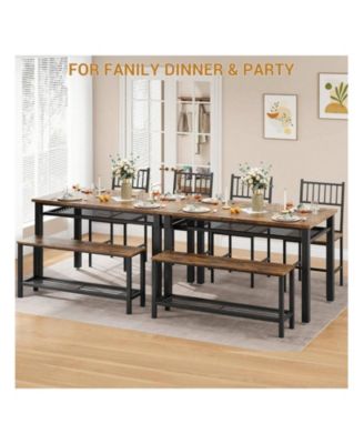 Kitchen Table 4 Pieces Dining Table Set For 4 People Kitchen Table for Dining Room, Home Office, Living Room