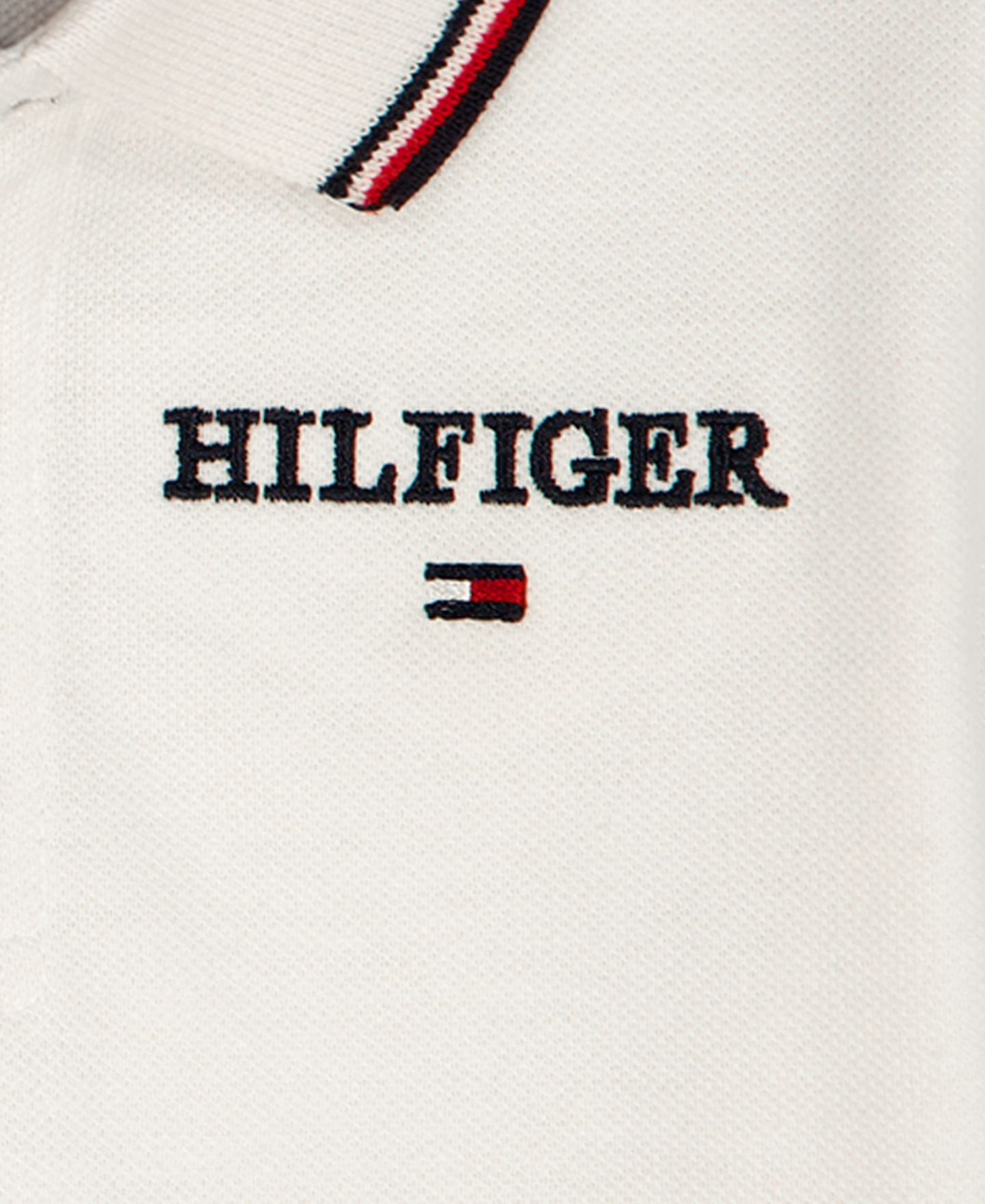 Комплект для мальчика Tommy Hilfiger: футболка-поло и шорты в рубчик, 2 предмета, цвет: Белый / Синий — фото 4