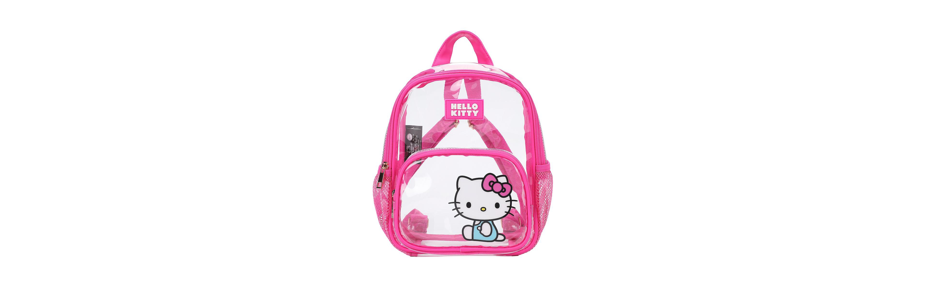 Hello Kitty Sitting Character Adult 11” Clear Mini Backpack