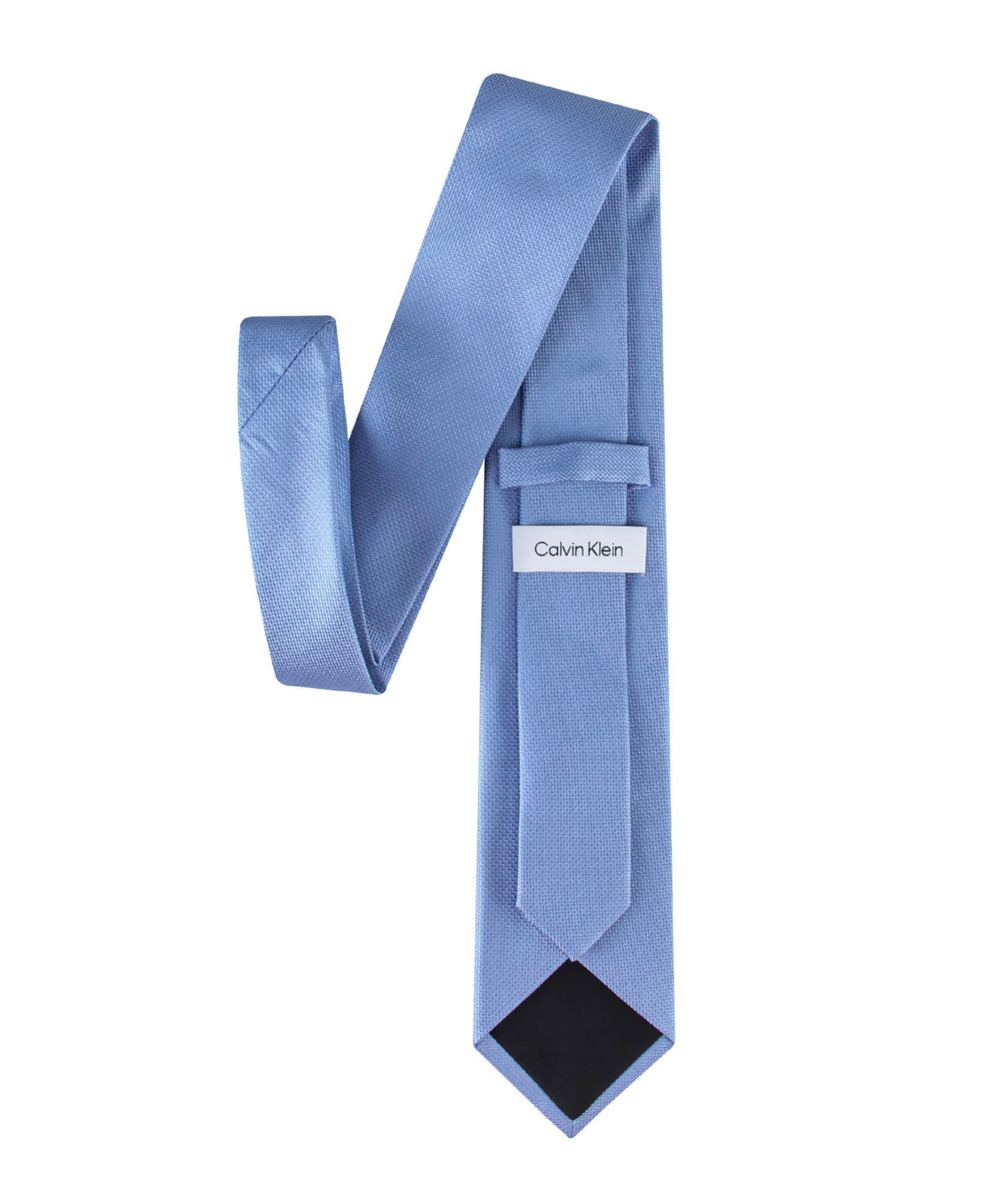 Мужские галстуки Calvin Klein Solid Silk Classic Tie, цвет: Светлый синий — фото 5