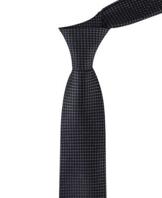 Men's Grid Pattern Silk Tie