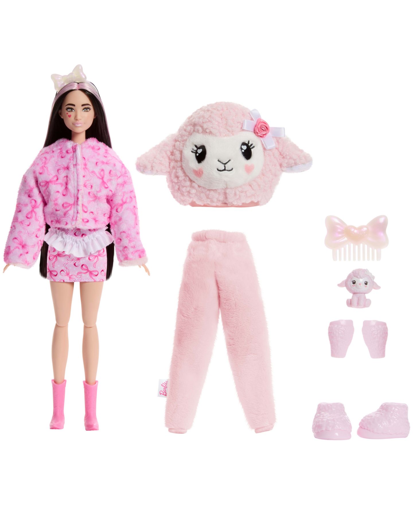 Детская кукла Barbie Cutie Reveal Cuddly Color-Change Fashion Doll, Ages 3+ — фото 4