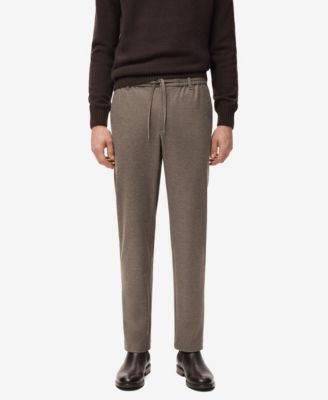 Men's Slim-Fit Flannel Pants