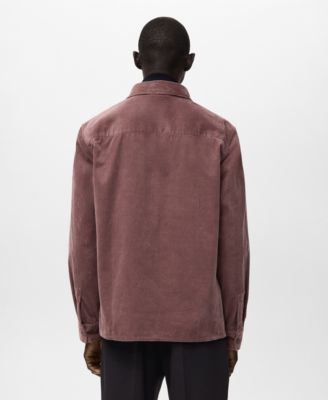Men's Pockets Corduroy Overshirt