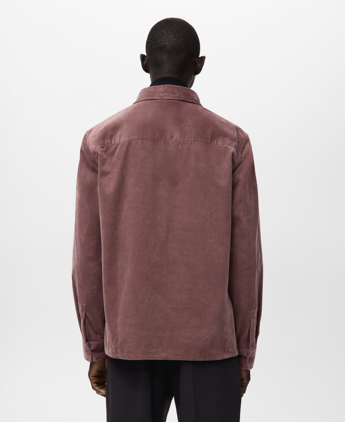 Mango Men's Pockets Corduroy Overshirt