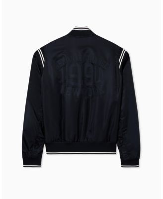 Men's Varsity Bomber with Back Graphic Jacket