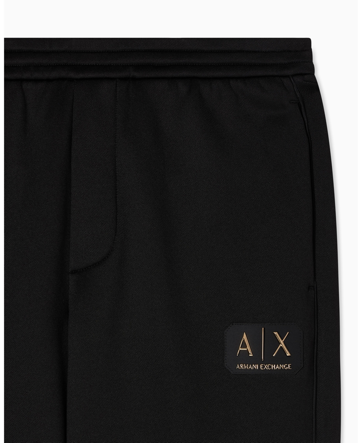 A|X Armani Exchange Men's Black and Gold Sweatpants