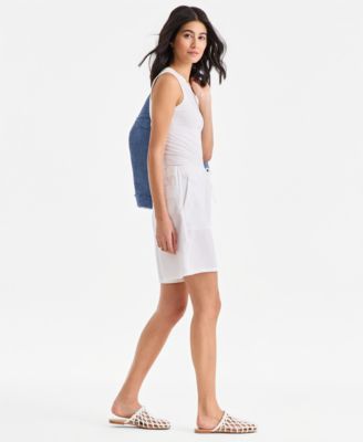 Women's 100% Linen Drawstring Shorts