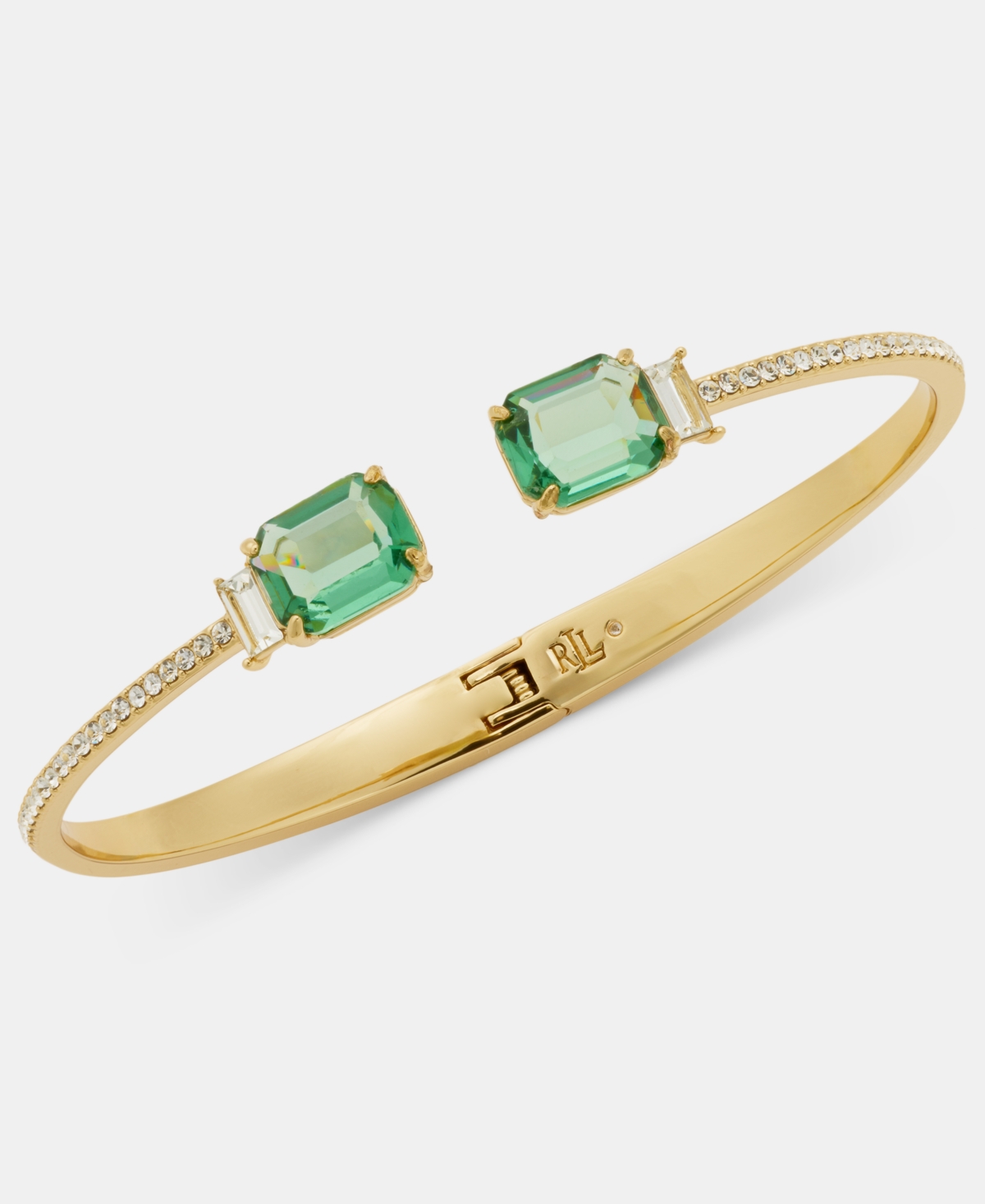 Lauren Ralph Crystal Stone Cuff Bracelet