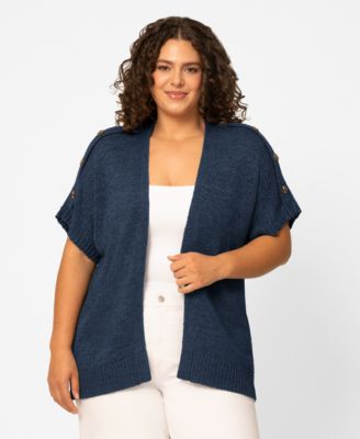 Women's Button Shoulder Cardigan