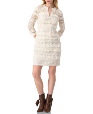 Women's Natural Lace Mini Dress