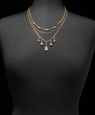 Stone Multi-Row Necklace