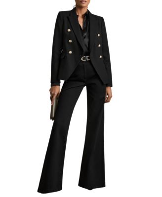Women's Tailored Fit Textured Double Breasted Blazer