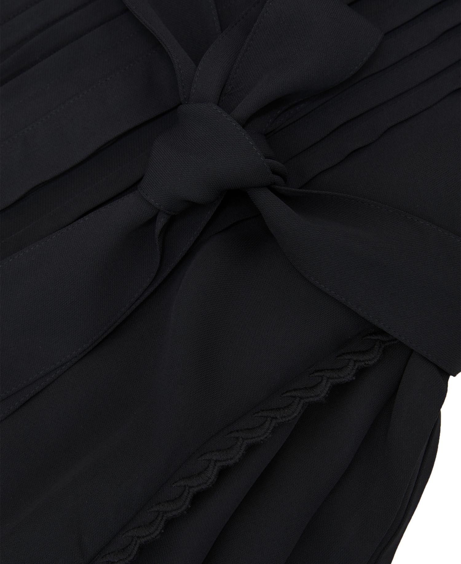 Women's Eliana Embroidered-Trim Belted Mini Dress