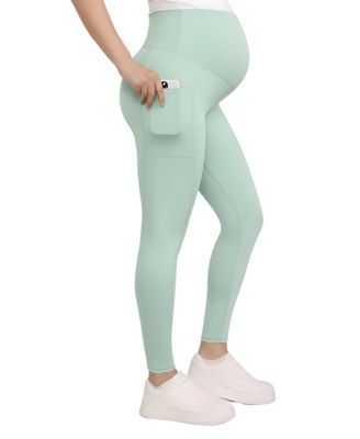 Maternity Motherhood Over the Belly Side Pocket Active Leggings