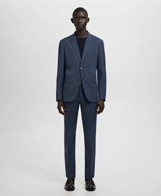 Men's Stretch Fabric Super Slim-Fit Suit Trousers