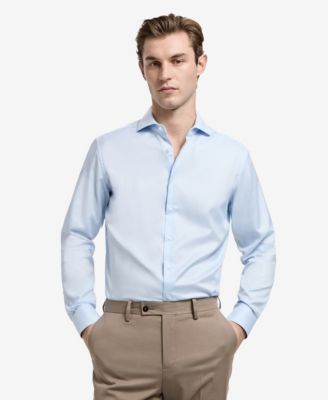 Men's Slim Fit Structured Dress Shirt