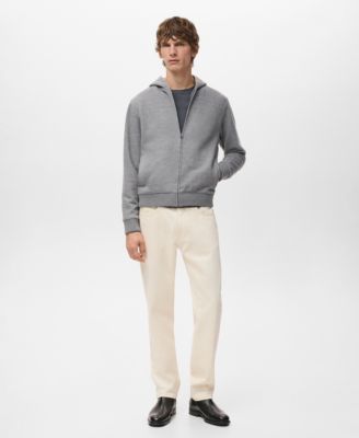 Men's Textured Hooded Sweatshirt