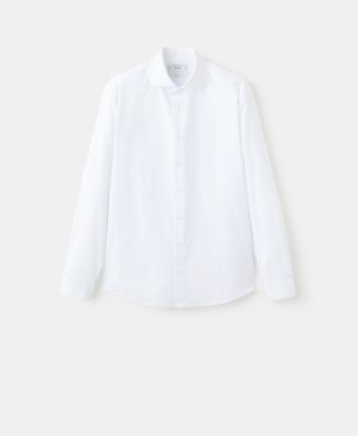 Men's Slim Fit Cotton Striped Dress Shirt