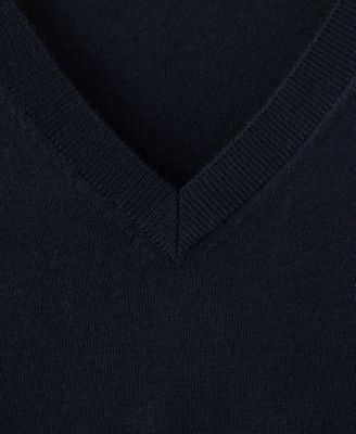 Men's Merino Wool V-Neck Sweater