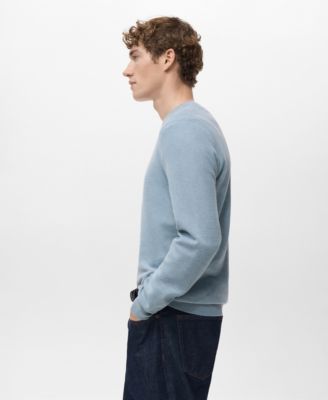 Men's Microstructured Cotton Knitted Sweater