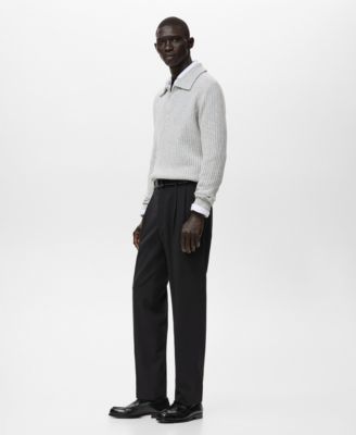 Men's Wool-Blend Zipper Sweater