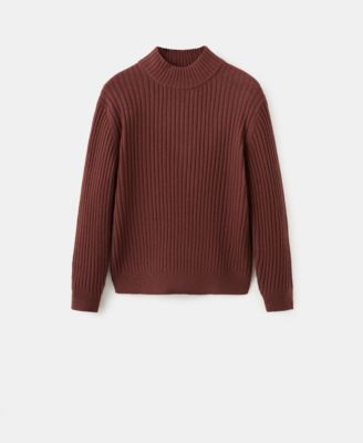 Men's Wool-Blend Rib-Knit Sweater