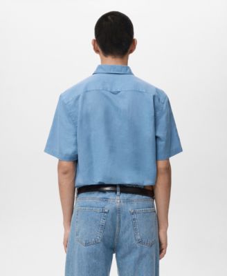 Men's Short Sleeved Cotton Shirt